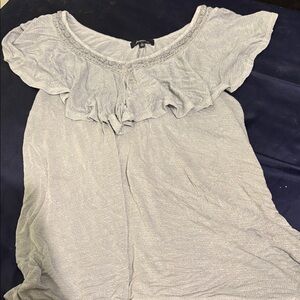Elegant Gray Women's Blouse